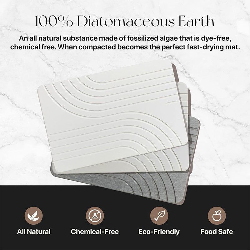 Bathroom Mat Hard Pad Diatomite Absorbent