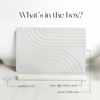 Bathroom Mat Hard Pad Diatomite Absorbent